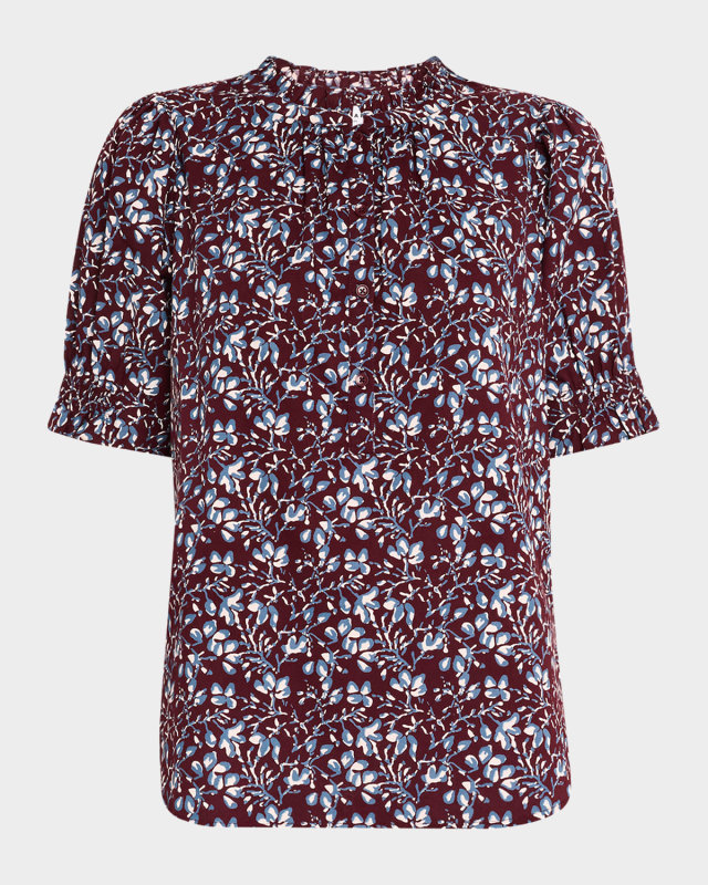 Los Altos Floral-Print Organic Cotton Top